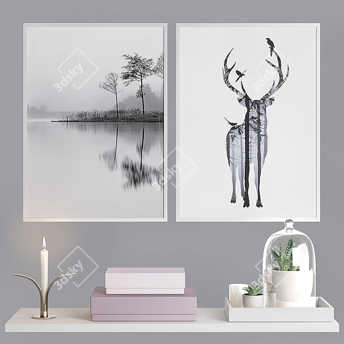 Modern Decor Set 2015 3D model image 1