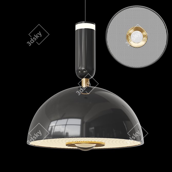 Adjustable LED Pendant Lamp 3D model image 2