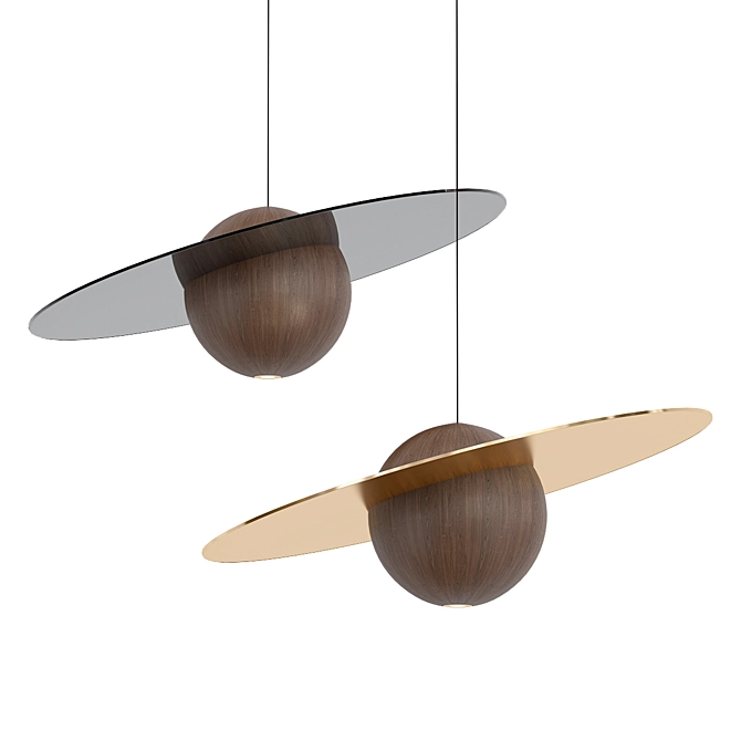 Elegant GERIT Pendant Light 3D model image 1