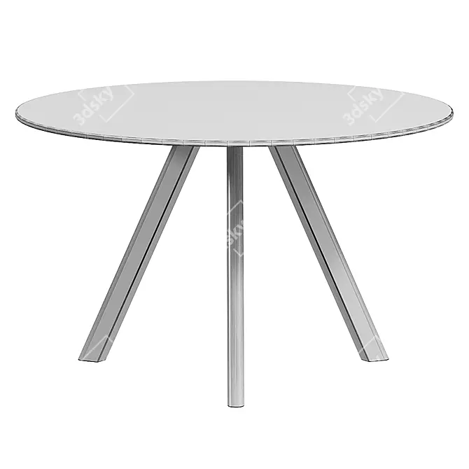 Modern Round Table CPH 20 3D model image 3