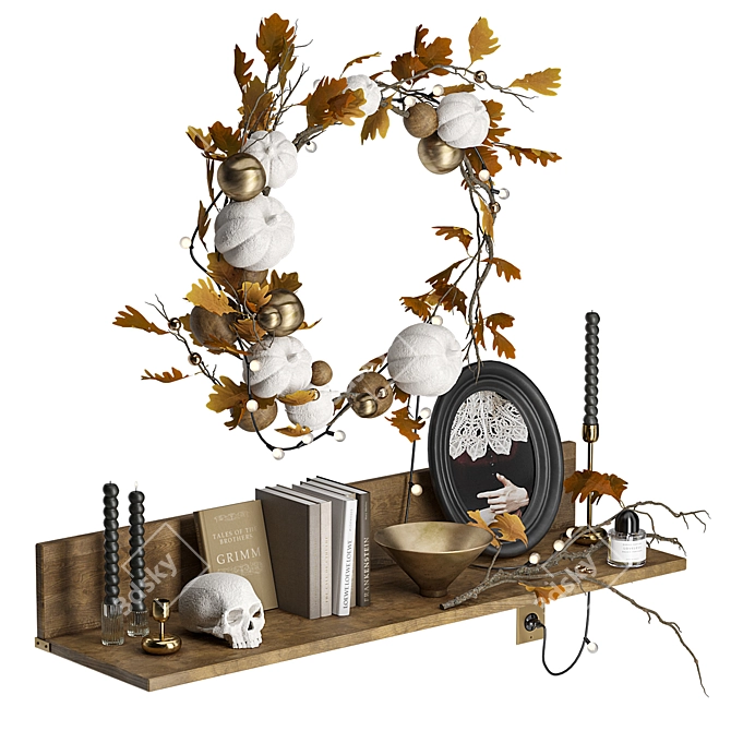 Autumn Mood Decor Set 3D model image 1