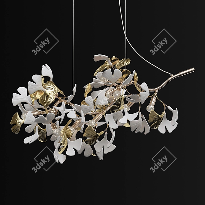 Modern LED Pendant Light Fixture 3D model image 1