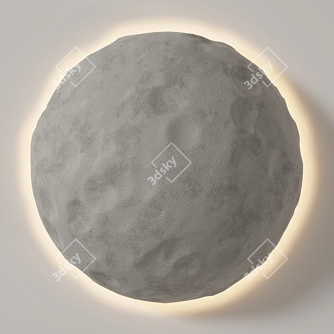 Lunar Mini Wall Light 3D model image 1