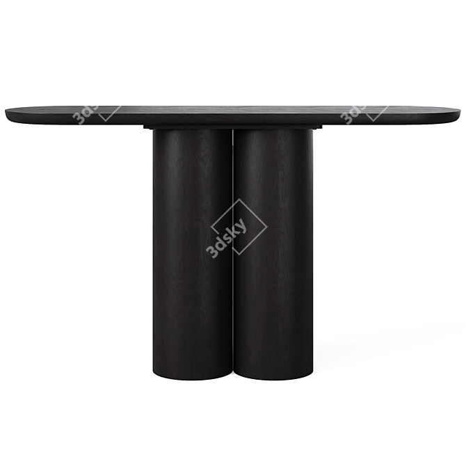 Sleek Quinn Console Table 3D model image 3