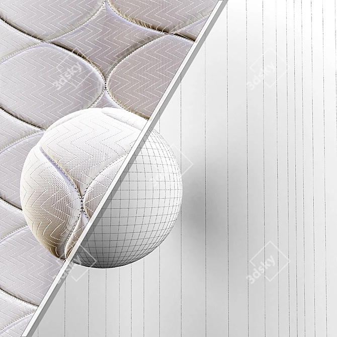 Customize Fabric Mattress Textures Set 3D model image 5