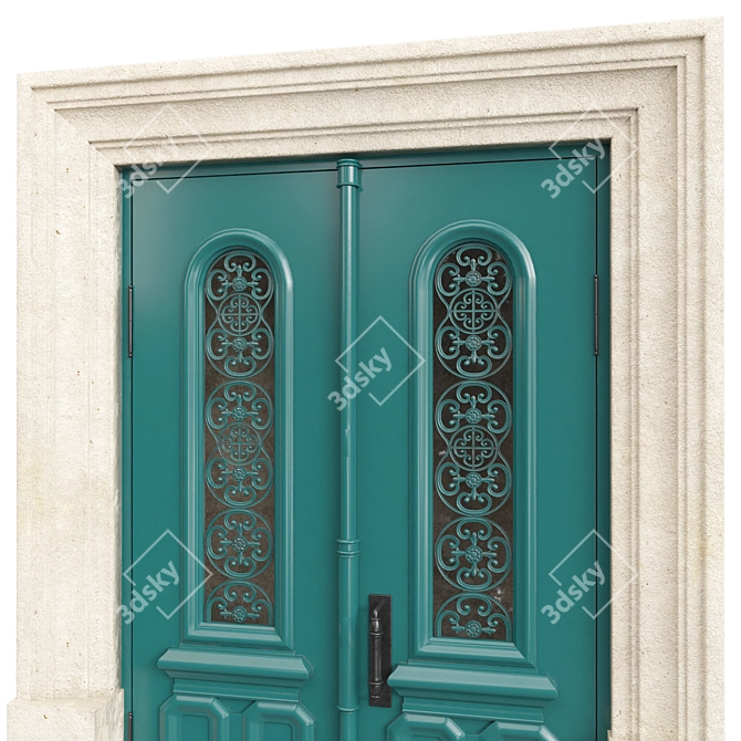 Classic Door 3D Model 1300mm 3D model image 4