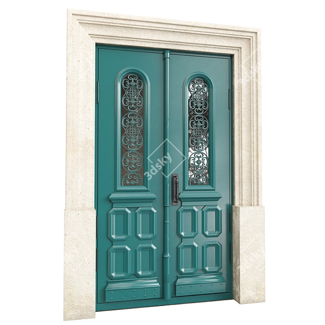 Classic Door 3D Model 1300mm 3D model image 5