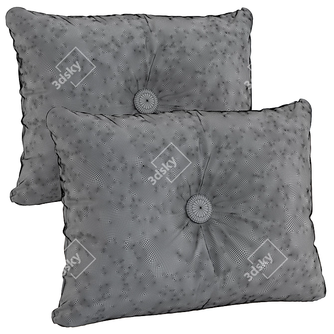 Soft Dot Cushion - Hay 3D model image 10