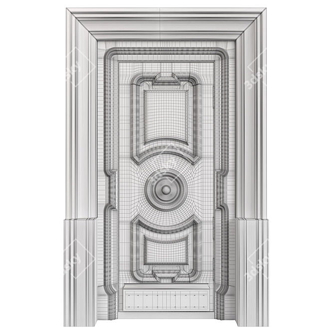 Classic Door 1100mm 3D Model 3D model image 6