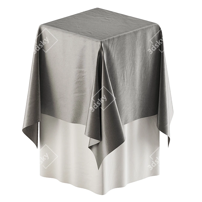 Restaurant Tablecloth - Rectangle Set 3D model image 5