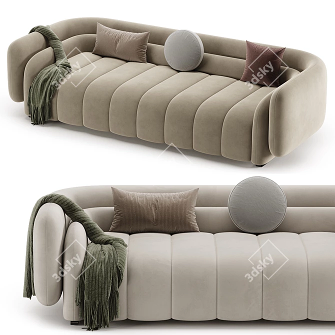 Stylish ARTIPIECES DISARA Sofa 3D model image 2