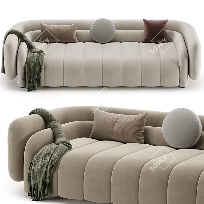 Stylish ARTIPIECES DISARA Sofa 3D model image 3