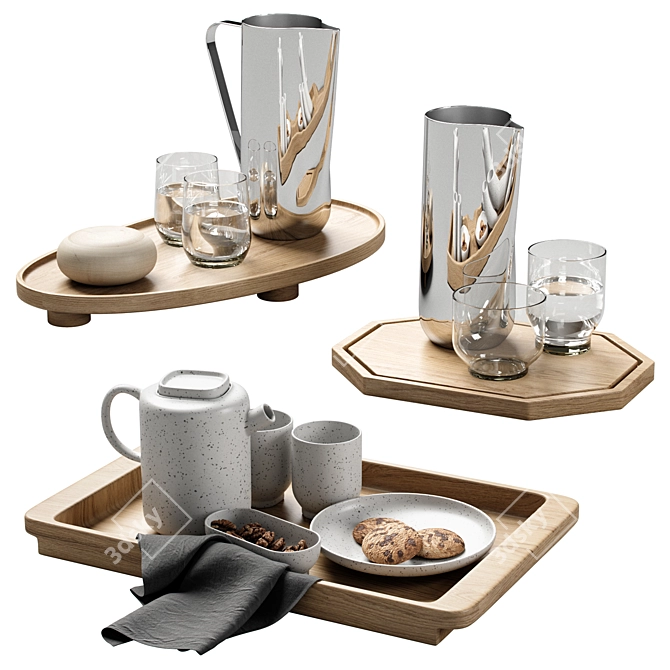  Modern Kitchen Decor Set 16 3D model image 1