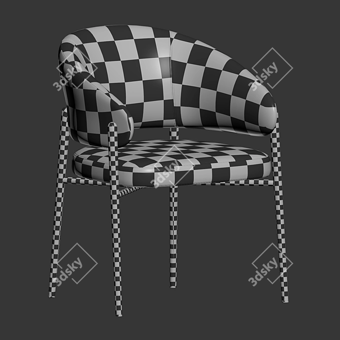 Modern Chic Linda Chair Design 3D model image 6