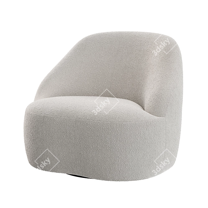 Contemporary Margas LC2 Armchair 3D model image 1