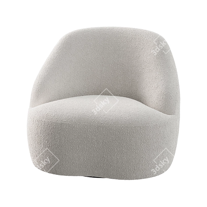 Contemporary Margas LC2 Armchair 3D model image 4