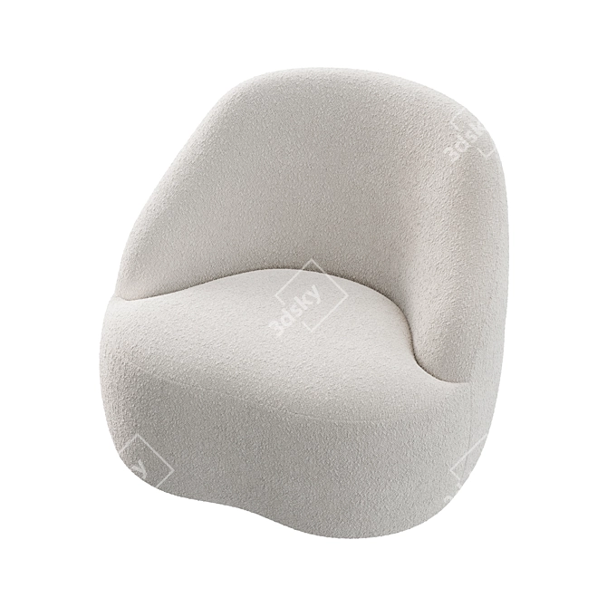 Contemporary Margas LC2 Armchair 3D model image 5