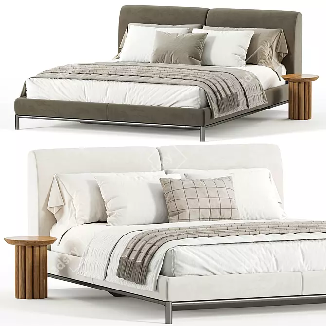 Luxury Margot Bed - 3D Model 3D model image 2