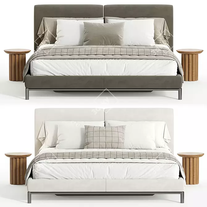 Luxury Margot Bed - 3D Model 3D model image 3