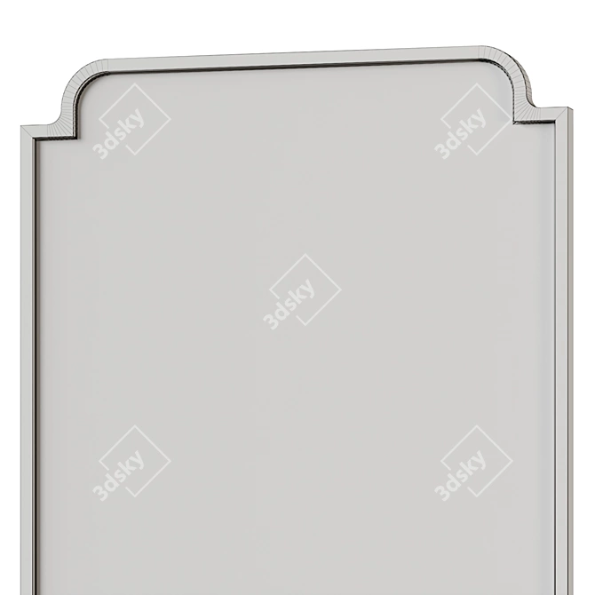 Heidi Rectangular Wall Mirror 3D model image 5