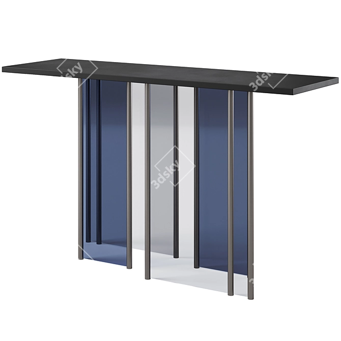 Chic Fendi Casa Blur Console 3D model image 1