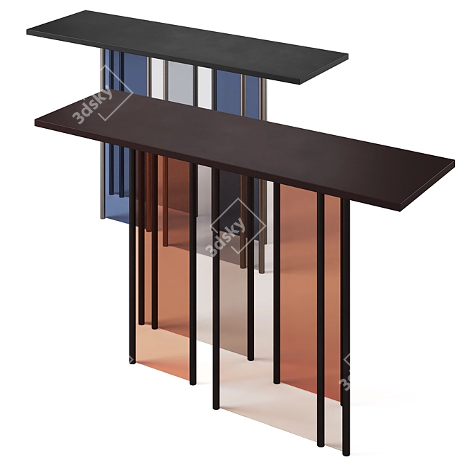 Chic Fendi Casa Blur Console 3D model image 4