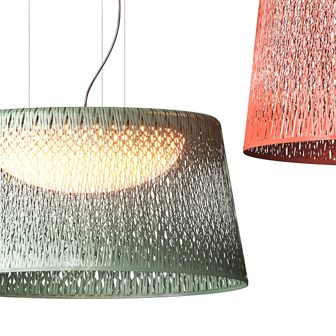 Elegant LED Pendant Lamp 3D model image 2