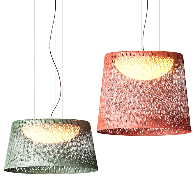 Elegant LED Pendant Lamp 3D model image 3