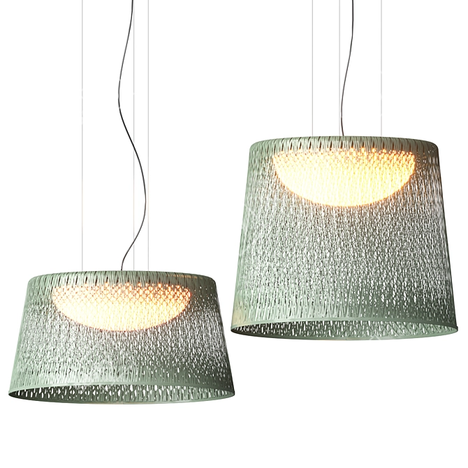 Elegant LED Pendant Lamp 3D model image 4