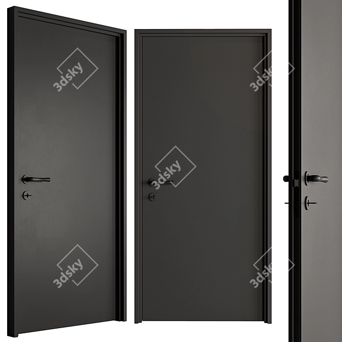 Contemporary Doors Collection 99 3D model image 6