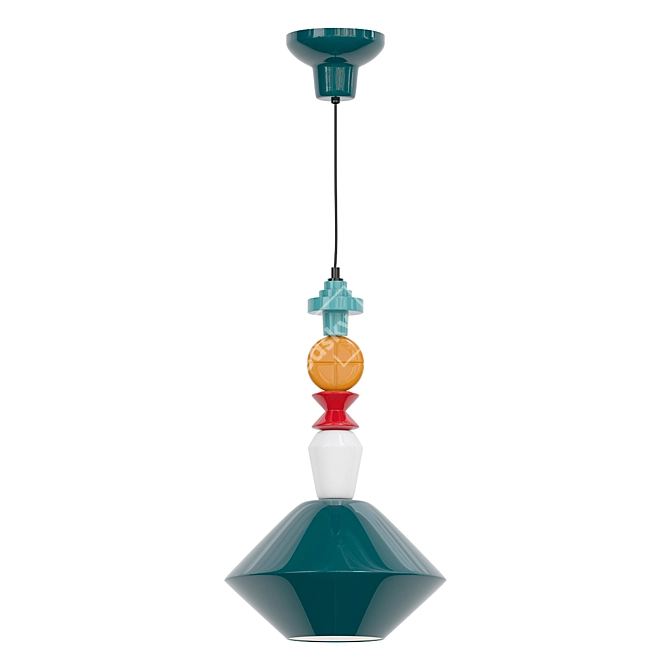 Ferroluce Lariat C2510 Pendant Light 3D model image 1