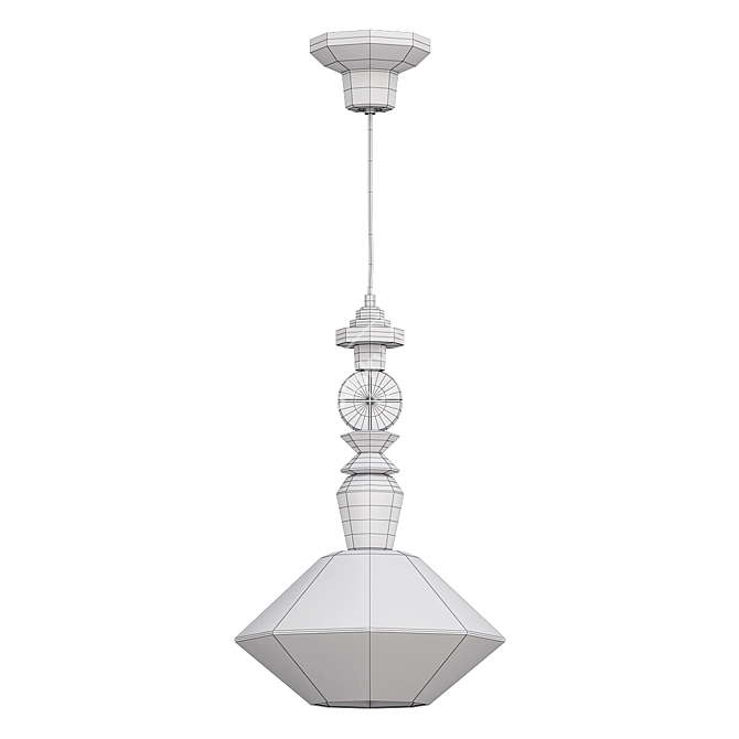 Ferroluce Lariat C2510 Pendant Light 3D model image 3