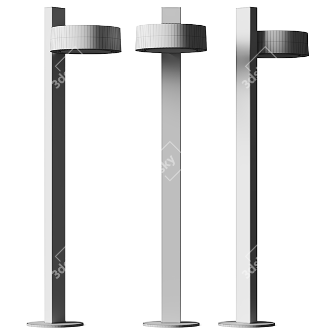 Versatile Outdoor Bollard Lamp Kit 3D model image 4