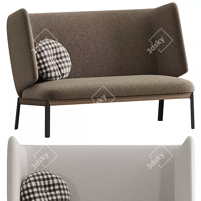 Cozy Arflex Love Seat Model 3D model image 1