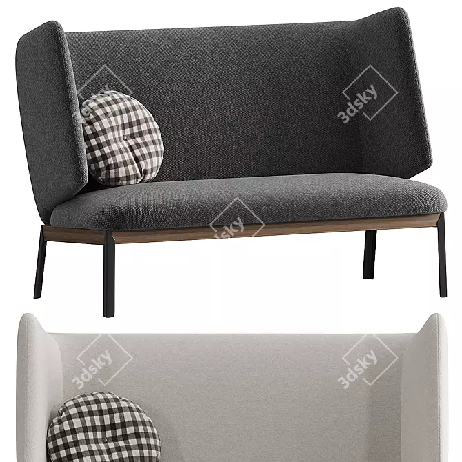 Cozy Arflex Love Seat Model 3D model image 2