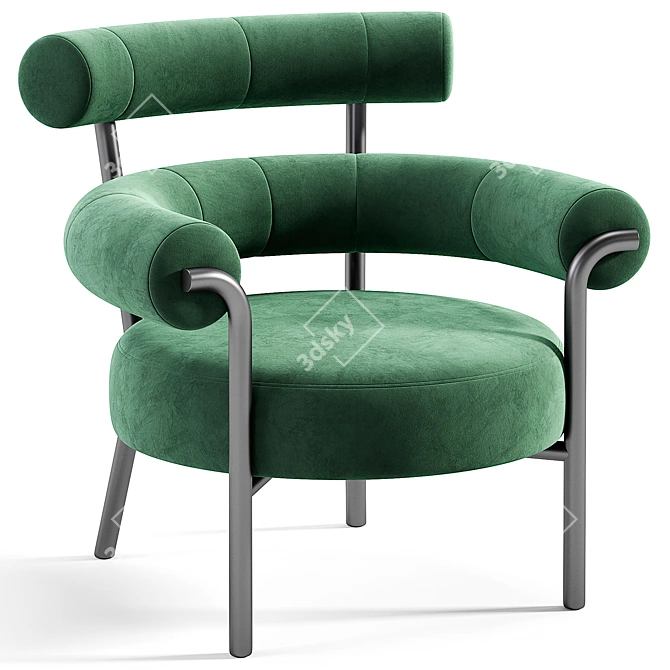 Modern Design Fabric Armchair 2025 3D model image 4