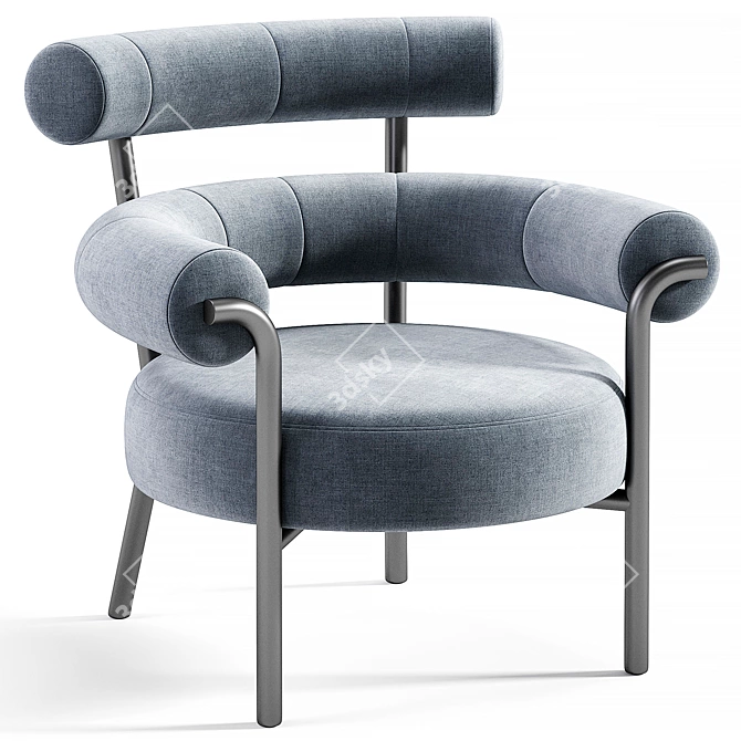 Modern Design Fabric Armchair 2025 3D model image 5