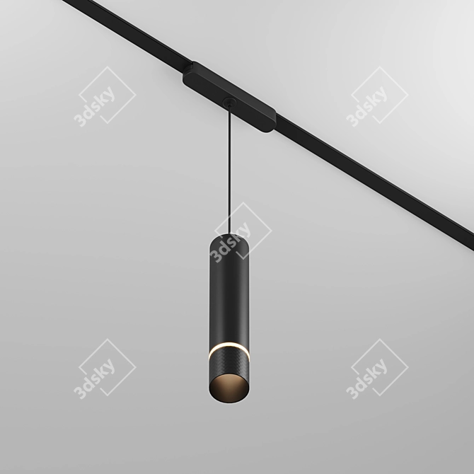 Magnetic Track LED Spotlight Series 3D model image 1