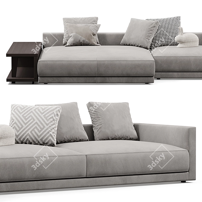 Poliform Bristol Sofa Modern Design 3D model image 2