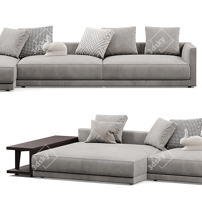 Poliform Bristol Sofa Modern Design 3D model image 3