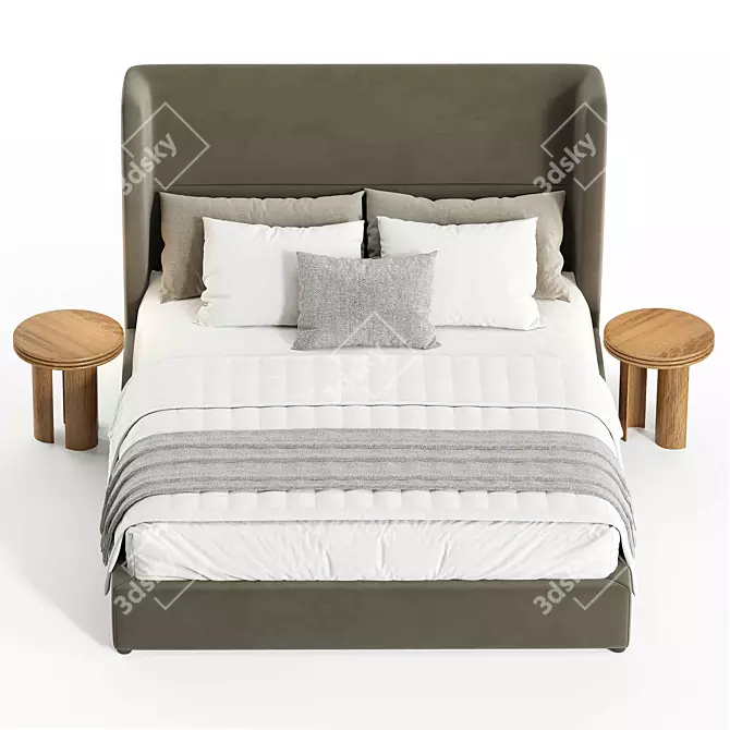 Garda Bed 2015 Modern Design 3D model image 5