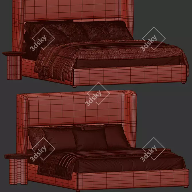 Garda Bed 2015 Modern Design 3D model image 7