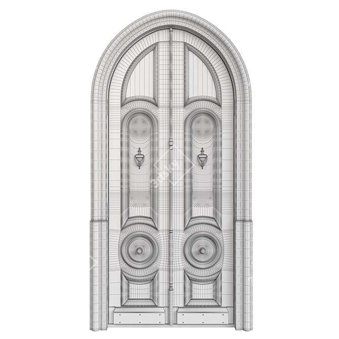 Classic Door 1600mm - 3800mm 3D model image 6