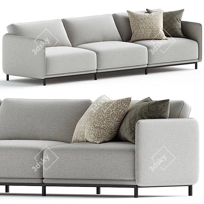 Elysian TR054 Sofa by Praddy 3D model image 1