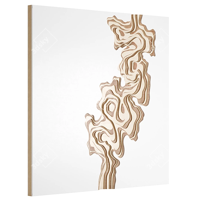 Decorative Wall Panel Decor 3D model image 2