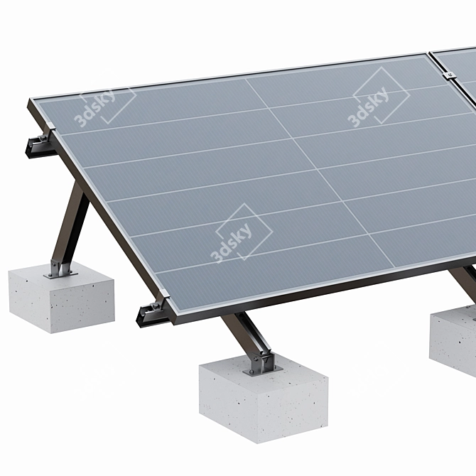 Title: Solar Panels for Eco-friendly Energy 3D model image 2