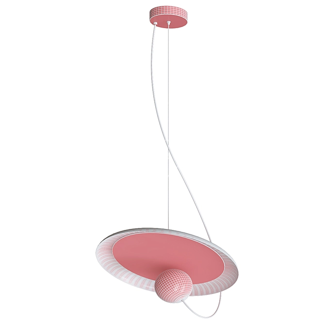 Minimalist Margott Hanging Lamp 3D model image 3