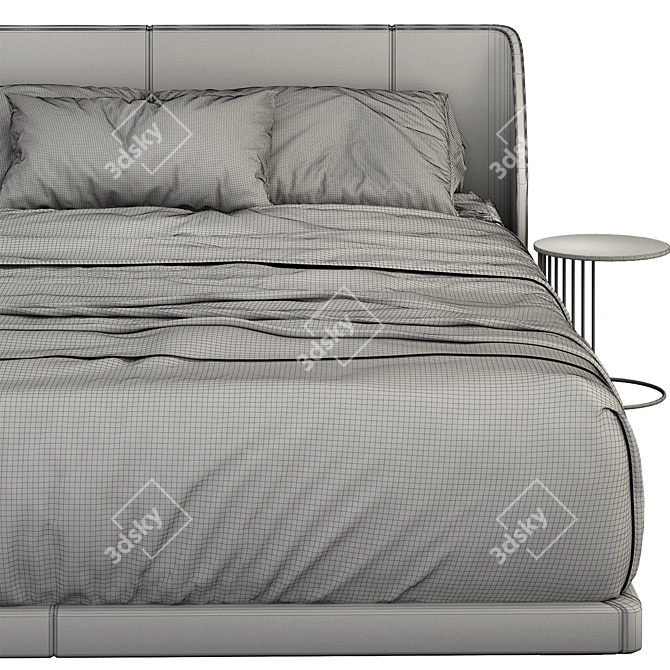 Modern Alys Bed 3D Model 3D model image 4