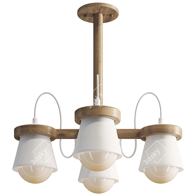 Natura B Chandelier Collection Set 3D model image 2