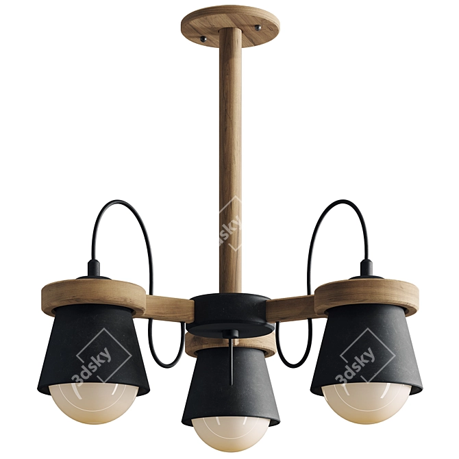 Natura B Chandelier Collection Set 3D model image 3